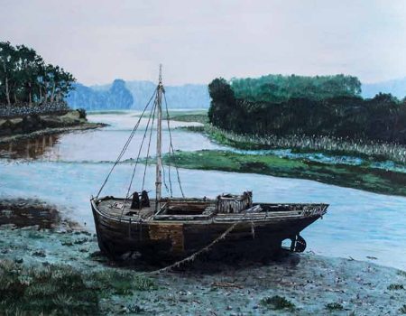 BARCO VIEJO (73x91 cm.)