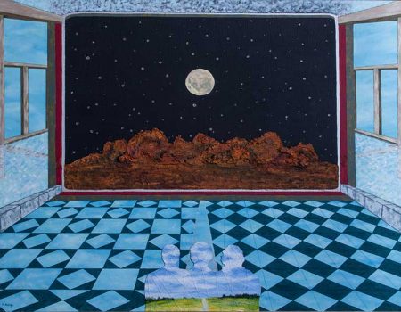 CONTEMPLANDO LA LUNA 73x92x2 (4,5 kg)