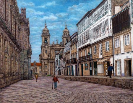IGLSEIA DE SAN FRANCISCO, SANTIAGO (81x65 cm.)