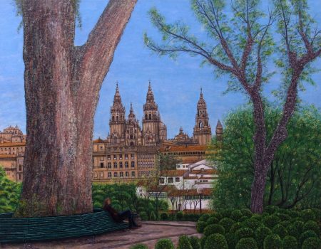 PASEO DA FERRADURA Y EUCALIPTO CENTENARIO (80x65 cm.)